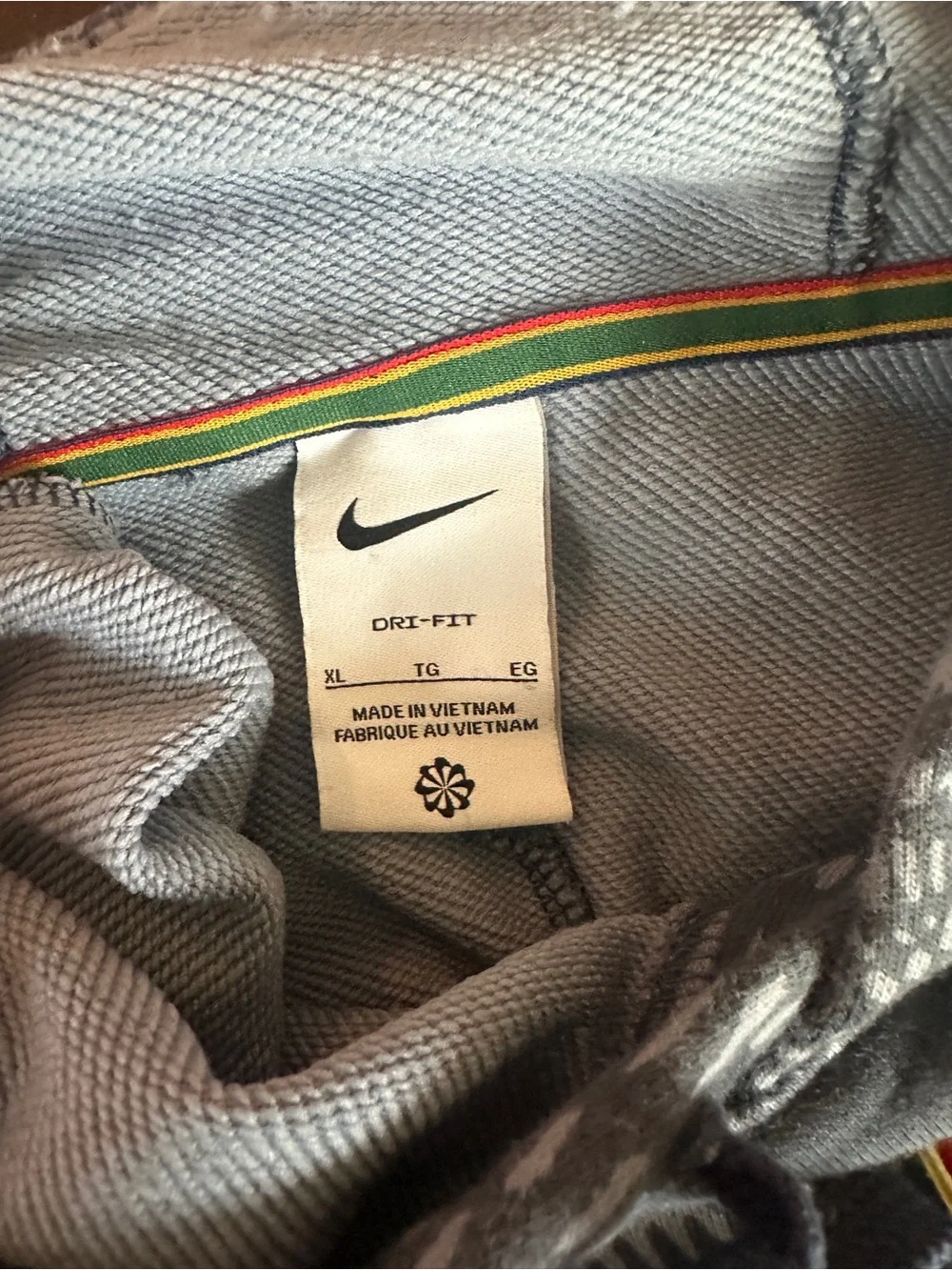 Nike Mens Heritage Tennis Fleece‎ Hoodie XL Gray Sweatshirt